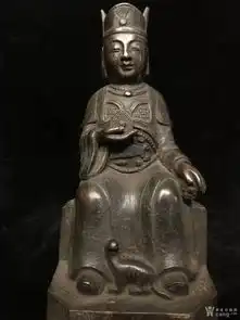 紫铜佛像,包浆老辣
