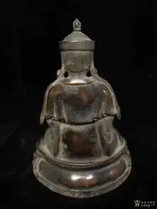 紫铜佛像,包浆老辣