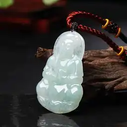 老冯记冰糯细腻水润天然a货翡翠正装观音挂件玉吊坠玉观音附证书