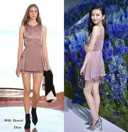 巴黎时装周dior2016春夏大秀景色甜美