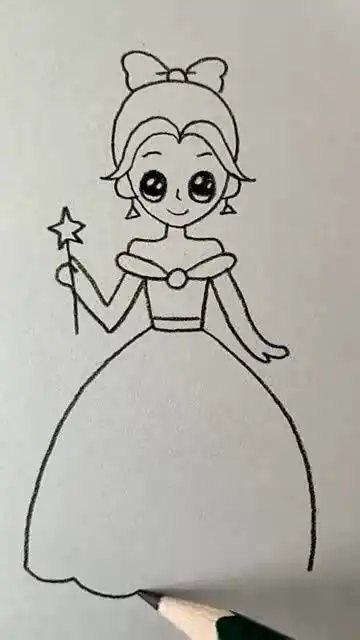 拿着魔法棒的小仙女