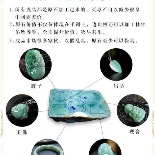 翡翠糯种原石玉石毛料冰种蒙包手镯观音佛公吊坠料免费送小料直播