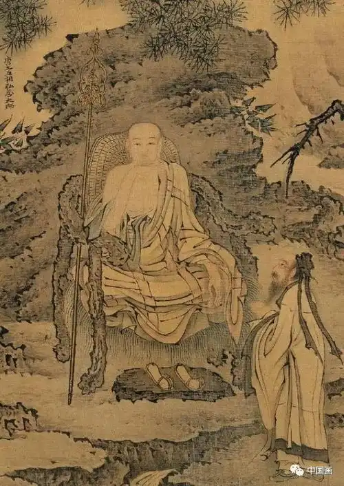 中国画达摩六代祖师图卷