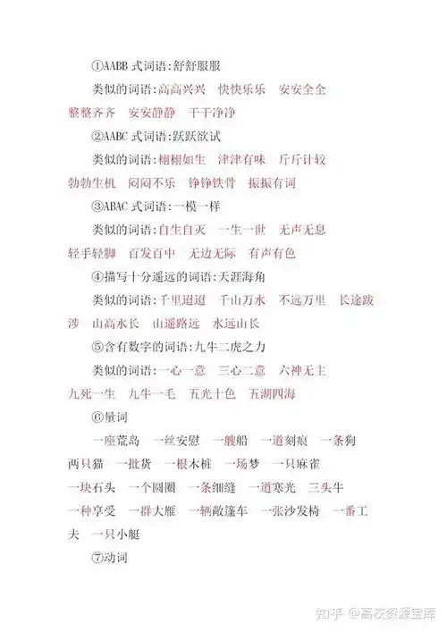 部编版六年级语文单元知识小结,寒假预习,必备材料