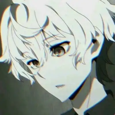 抖音动漫男黑白丧头像