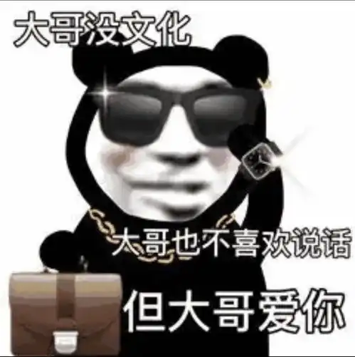 匹配熊猫头表情包的沙雕文案