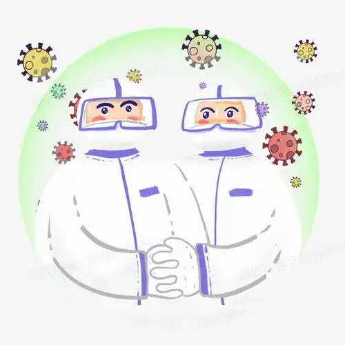 同心同力抗击疫情抵御病毒的可爱医生卡通插画png图片素材下载疫情png熊猫办公