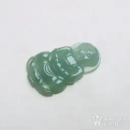 满绿翡翠正座观音吊坠1