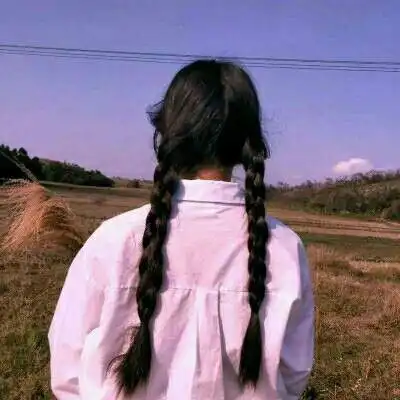 背影头像女生唯美长发好看的头像女生小清新