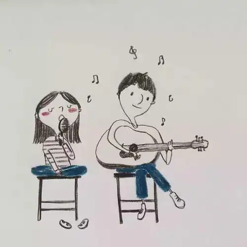 简约至美的彩铅小画配上超经典的个性签名,赞