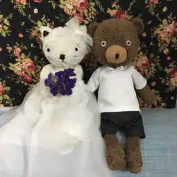 手工布艺diy公仔婚纱旧物改造制作教程