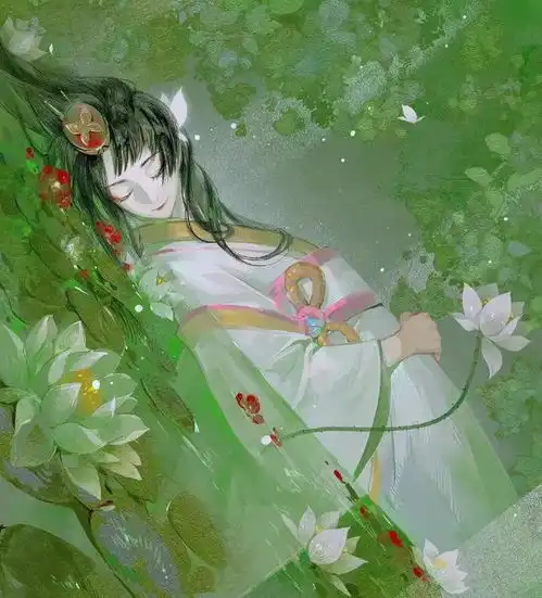 仙气十足的女子古风动漫头像温山软水繁星万千,不及你眉眼半分