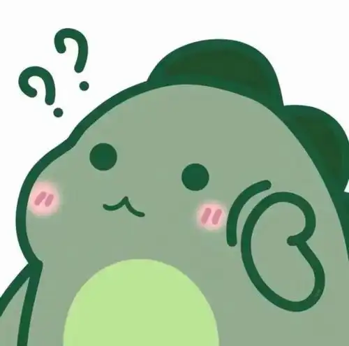 有哪些有趣的绿色小恐龙表情包
