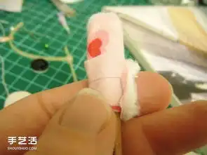 毛毡布兔子手工制作diy毛绒兔子布偶图解