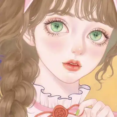 意境魅力手绘插画女头集玫瑰难抵卡通动漫头像我要个性网