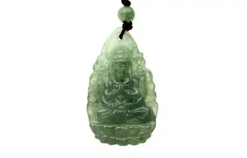 翡翠吊坠千手观音图片寓意一生平安