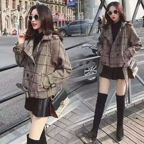 个性的短款风衣,小个子女生,也可以立马变成长腿女神了