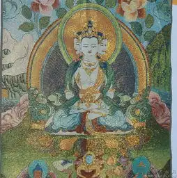 藏饰唐卡观音佛像佛教工艺西藏佛教用品家居挂件祭祀用品