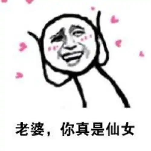 夸老婆表情包老婆你真是仙女