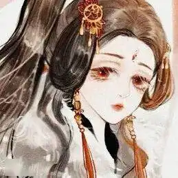 意境古风漫画女生头像相恨不如潮有信相思始觉海非深