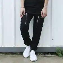 暗黑风格工装男中裤