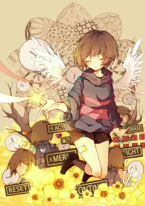 undertale人物传说之下精美人物图包frisk篇
