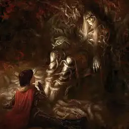 恐怖骷髅邪恶红龙黑暗至极的中世纪奇幻风插画图片24游侠图库