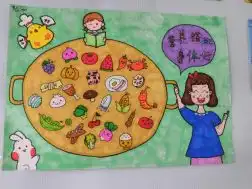 五桂山妇联开展我的健康梦珍惜粮食,均衡营养,健康成长主题绘画活动