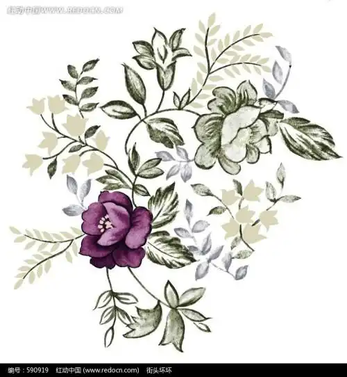 蔷薇花简笔画图片