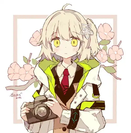 超美的动漫插画,冬季限定开花鹿女孩,粉色系头像壁纸