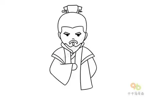 三国演义人物q版曹操简笔画