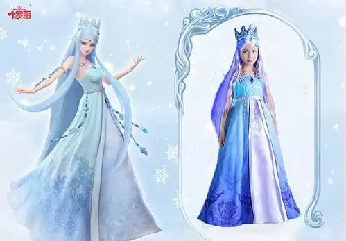 叶罗丽小姐姐cos冰公主,妆容服饰超还原,抬手的瞬间太绝美了