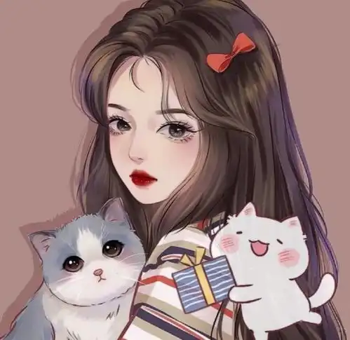 心动的女生动漫头像你可以对我笑一下吗,我的咖啡忘记加糖了