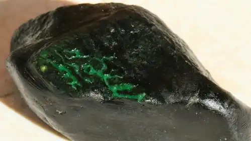 缅甸翡翠原石黑乌沙赌石图组