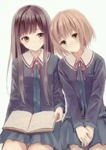 记录两个女生从同学到闺蜜的漫画图片比如一起上学一起吃饭之类的系列图要暖暖的那种