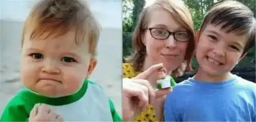 记忆中的表情包小孩长大了,现如今他们长成这样,你还认识吗