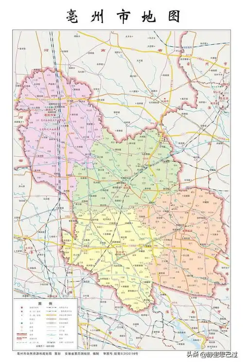 安徽省亳州市简介及下辖各区县地图分享