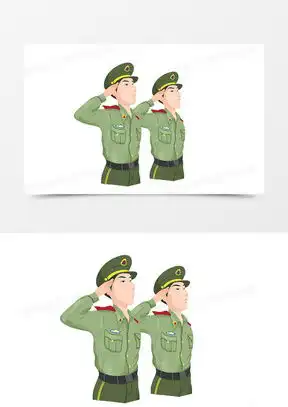 军人卡通素材军人卡通图片军人卡通免费模板下载熊猫办公