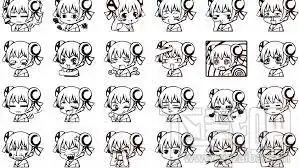 ac娘表情包ac娘表情包50p黑白版