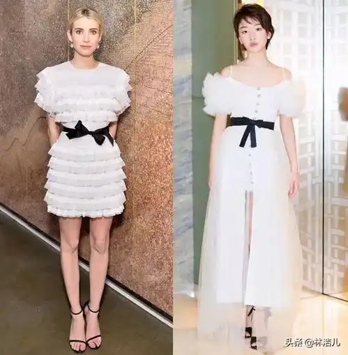 女明星的撞衫原来都有心机,比如连衣裙,只要加上腰带立刻就赢了