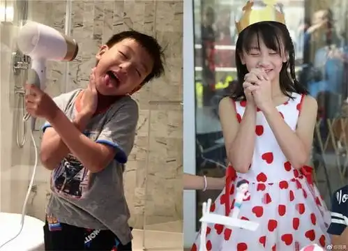 田亮这对父子太好玩了小亮仔在浴室上演了一出大戏