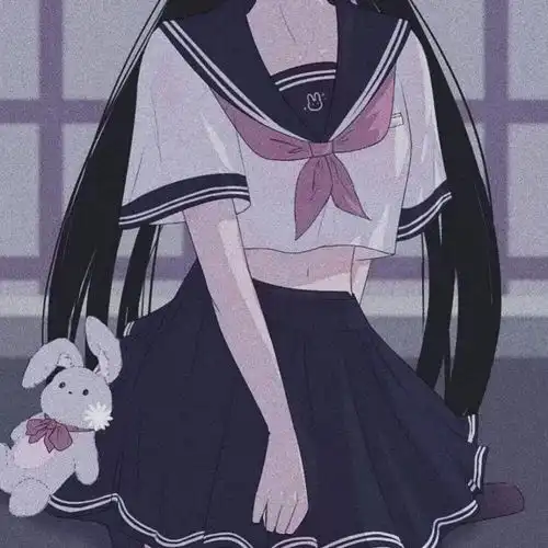学院风jk女头动漫部位女生头像