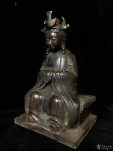 紫铜佛像,包浆老辣