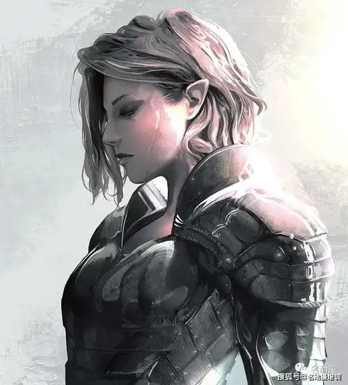 科威特插画师rashedalakroka绘画的小姐姐