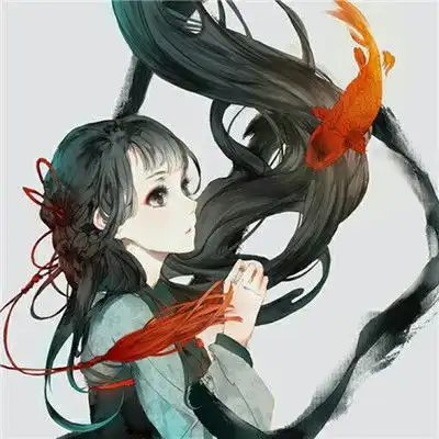 女生动漫图片长头发唯美古风,古风女生手绘图片