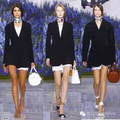 巴黎时装周dior2016春夏大秀景色甜美