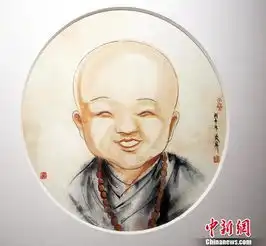 禅画小和尚水墨艺术展开幕,呆萌小和尚惹人喜爱