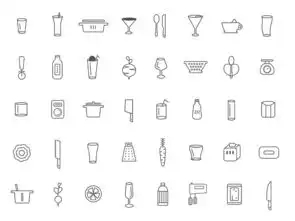简约时尚实用线性餐饮厨房用品ai矢量图图片设计素材高清ai模板下载1.04mb居家物品大全