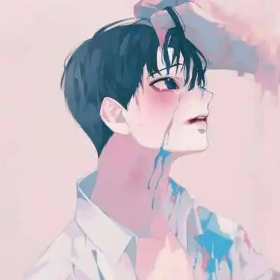 丧系动漫头像男生冷酷特别丧的头像男二次元