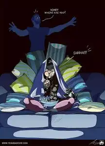 刷爆ins插画师用漫画记录与老婆的日常,被人爱着的感觉真好